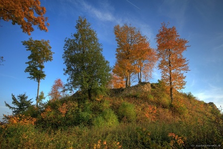 der Burgberg im Herbst